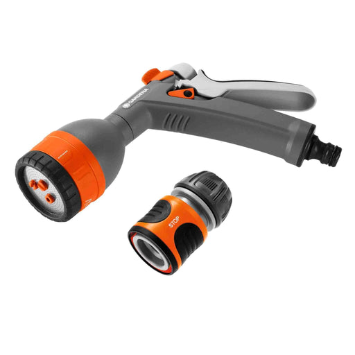 Gardena multi spray gun offer with water stop connector