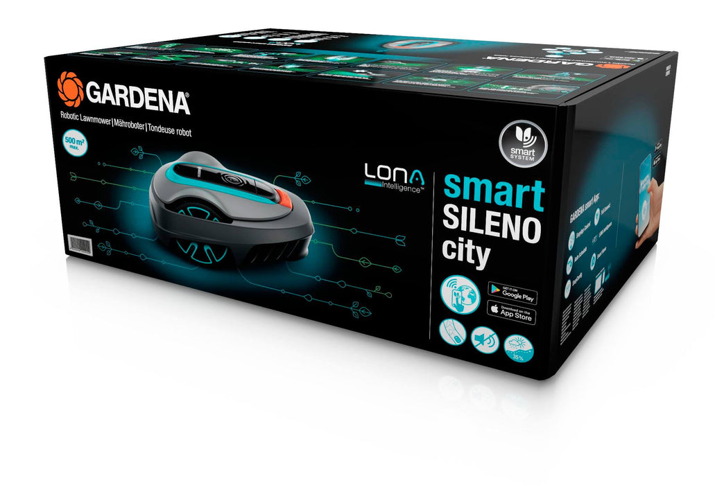 Gardena Smart  Robotic Mower SILENO city 500 Set