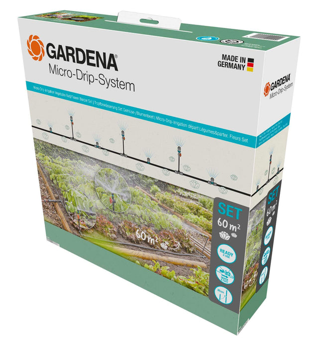 Gardena Micro-Drip Start Set for vegetable/Flower Patches 60m²