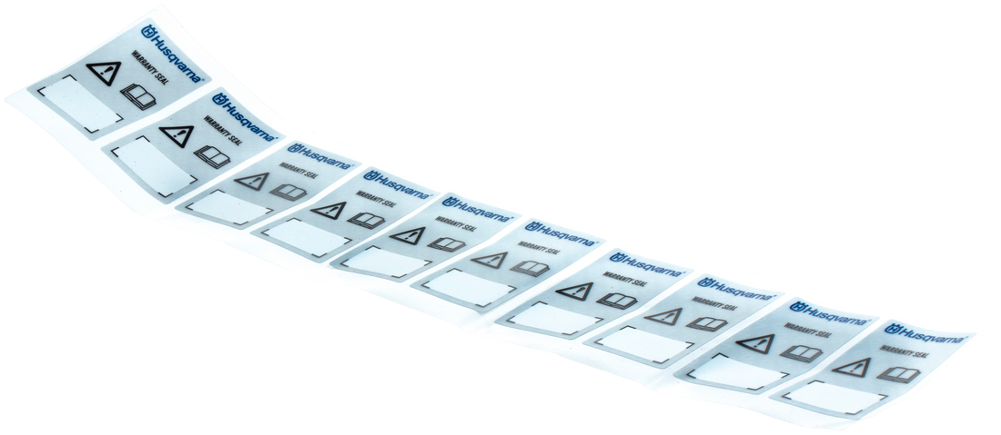Husqvarna Label Warranty seal Dealer — 580 68 95-02