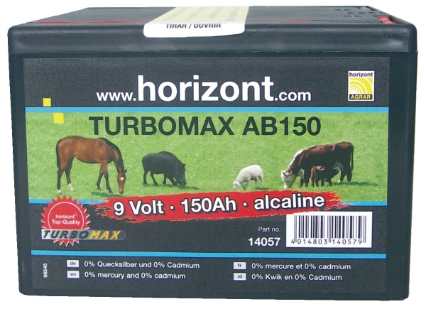 Horizont 9v 150amp/hr Alkaline battery