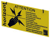 Horizont 4x Electric fence warning sign