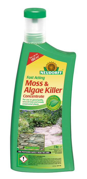Neudorff Fast Acting Moss & Algae Killer Concentrate 1 l