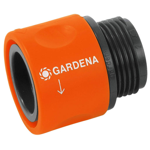 Gardena Threaded Hose Connector.  Converts quick release to 3/4" thread